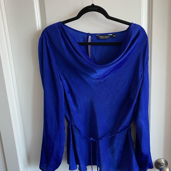 Dorothy Perkins long sleeve blue goo - US size 12 - Picture 1 of 4